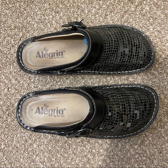 Alegria Seville Slip on leather mule shoes woman’s size 37 - Picture 6 of 10